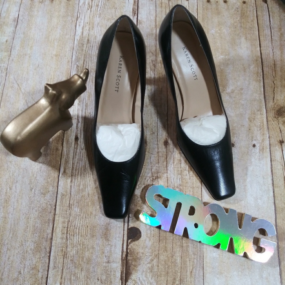 4/25 SALE Karen Scott Work Heels size 6.5 - Picture 2 of 5